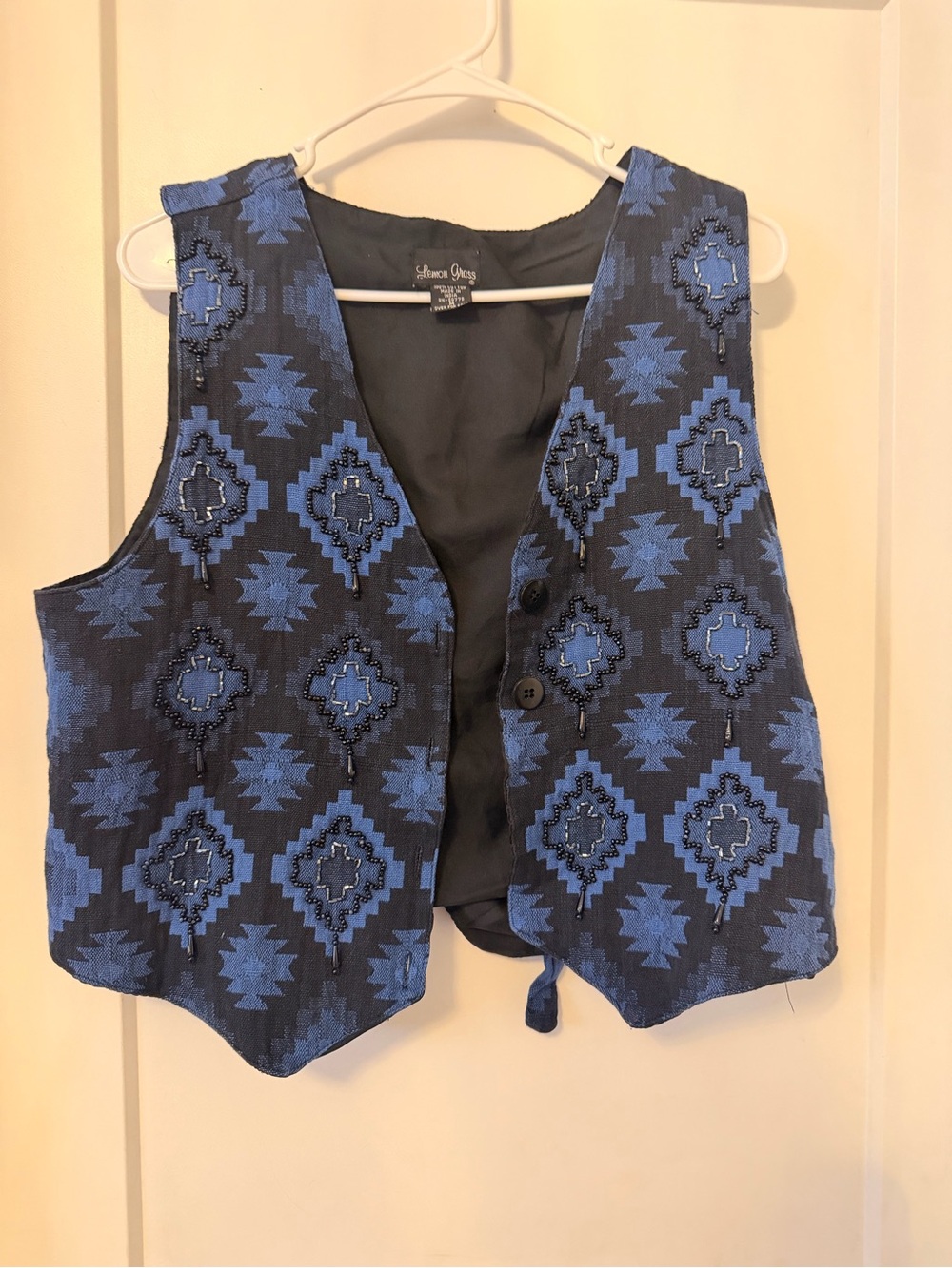 Beaded festival vest